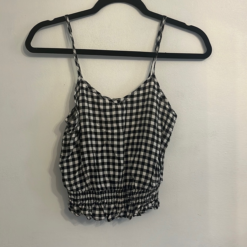 Black and white tank top